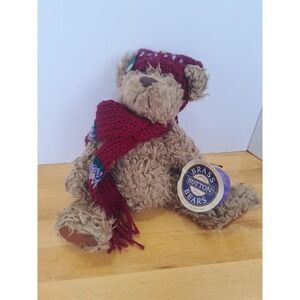 Vintage Brass Button Bear Collection Dooley 11" Pickford Bears 1996 Hat Scarf